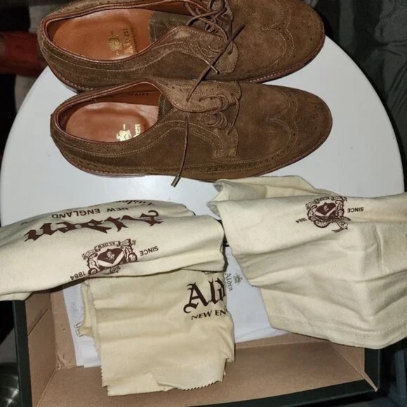 COPY - Alden Snuff Suede Long Wing Blucher (10 E) - Picture 3 of 7